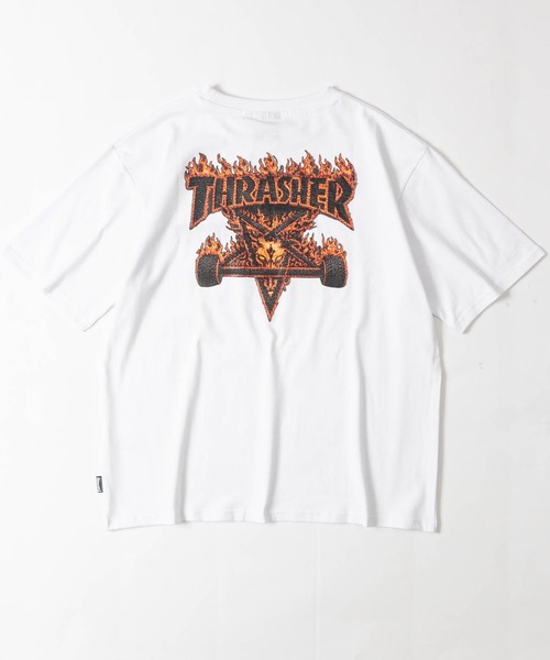 THRASHER（スラッシャー） tシャツ 「at」「THRASHER/スラッシャー」3D