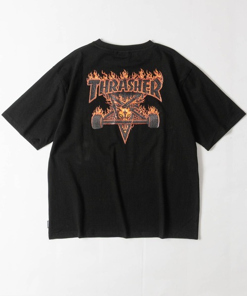 THRASHER（スラッシャー） tシャツ 「at」「THRASHER/スラッシャー」3D