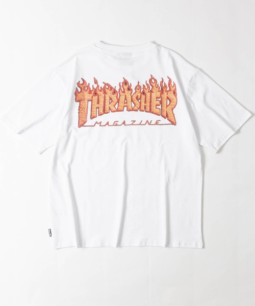THRASHER（スラッシャー） tシャツ 「at」「THRASHER/スラッシャー」3D