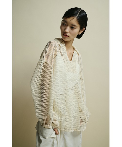 「STYLEMIXER」 長袖シャツ FREE アイボリー レディース_画像8