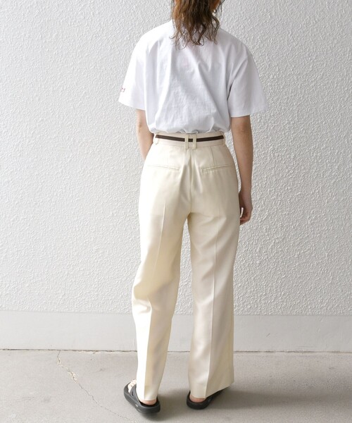 「Collegiate Pacific」 半袖Tシャツ ONE SIZE ライトグレー レディース_画像3