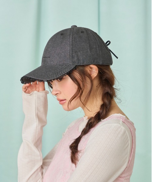 「kaorinomori」 キャップ FREE ブラック レディース_画像8