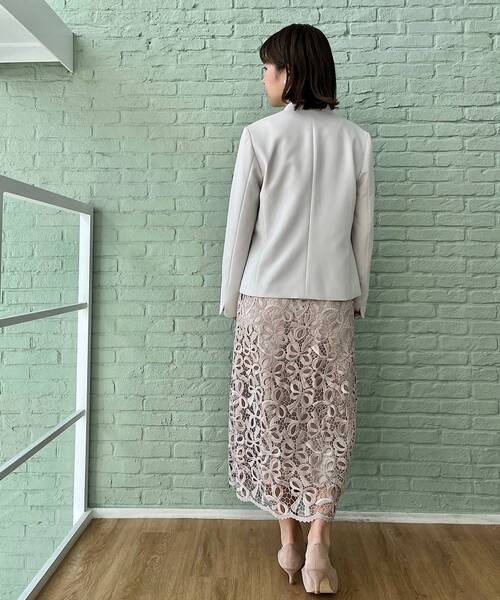 「couture brooch」 スカート 38 サックスブルー レディース_画像8