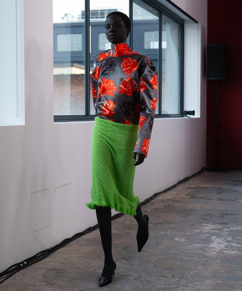 MSGM　フリルスカート　エムエスジーエム MSGM（エムエスジーエム） スカート マイクロフリル シアーニット