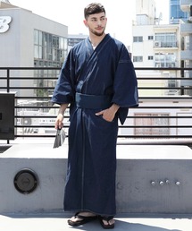 浴衣　デニム 8（eight） 浴衣 デニム作務衣 メンズ レディース : ZOZOTOWN
