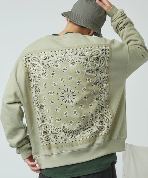 スウェット HAV-A-HANK/ハバハンク 別注 オーバーサイズ バンダナデザイン プルオーバースウェット|ZOZOTOWN PayPayモール店|02