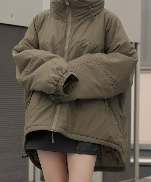 【新品】ダウン(中綿)／スターストレッ／ 上下セット／Ｍサイズ SETUP7（セットアップセブン） ダウンジャケット ダウン 「SETUP7