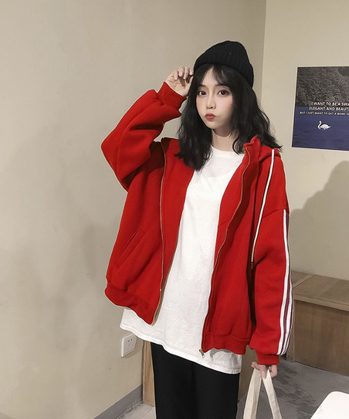 Bifrost（ビフレスト） パーカー ラインフーディーパーカ レディース