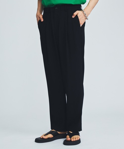 34 割引1 メンズ Sサイズ相当 ブラック ライトブルーグレー信頼 パンツ スラックス Studious別注 Georgette Wide Tapered Slacks ボトムス パンツ メンズファッション ファッション1 メンズ Sサイズ相当 ブラックライトブルー グレー Littlestaruc Com