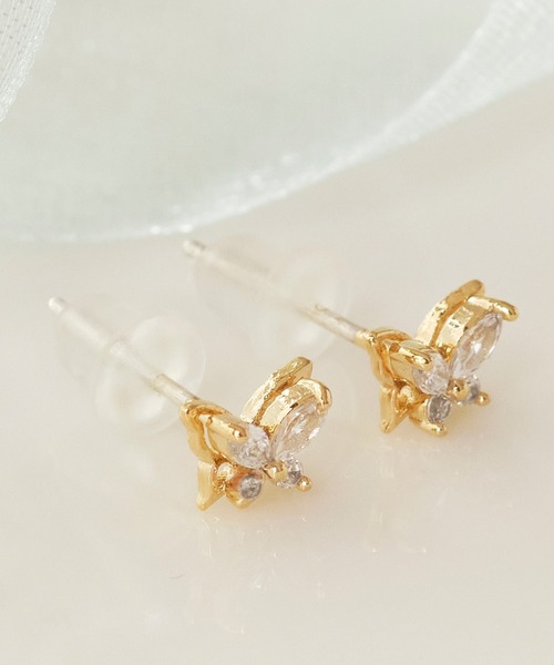 Phoebe ピアス プチバタフライビジューピアス/蝶々 レディース