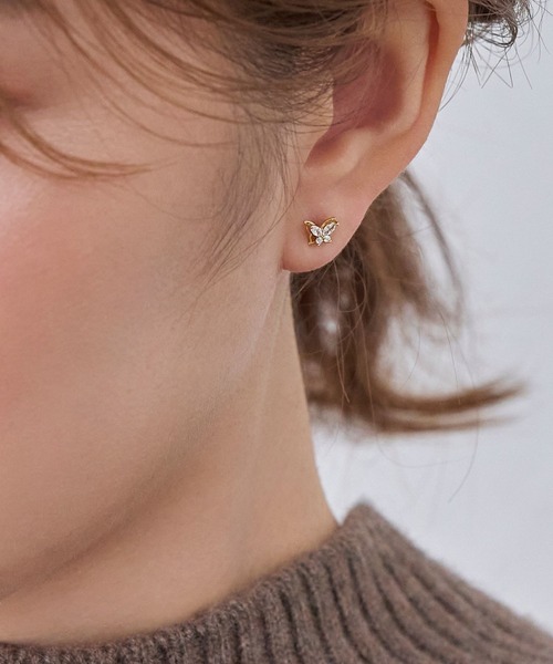 Phoebe ピアス プチバタフライビジューピアス/蝶々 レディース