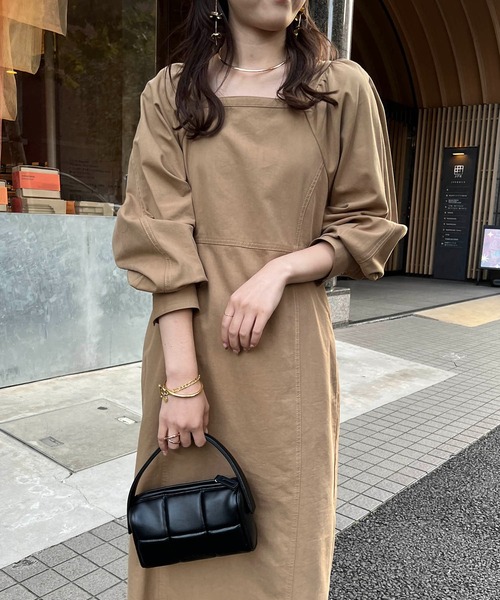 ワンピース スクエアパフワンピース Zozotown Yahoo 店 通販 Yahoo ショッピング