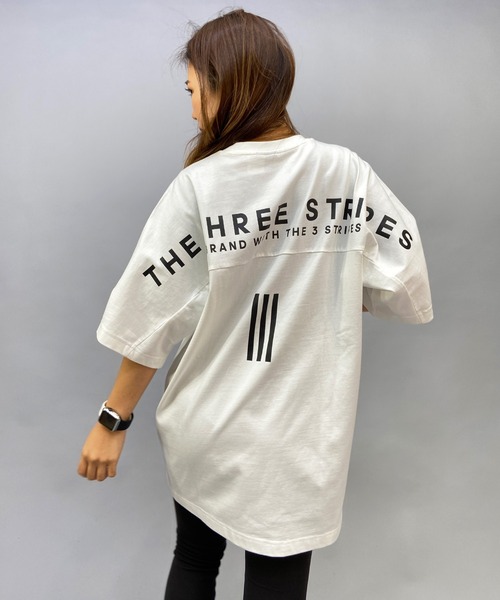 adidas tシャツ adidas/アディダス THREE STRIPES オーバー