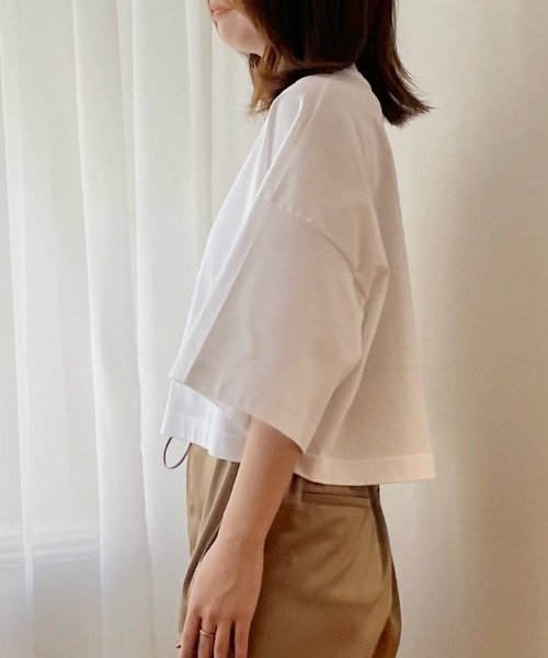 allureville（アルアバイル） tシャツ 半袖 クロップドスクエアT