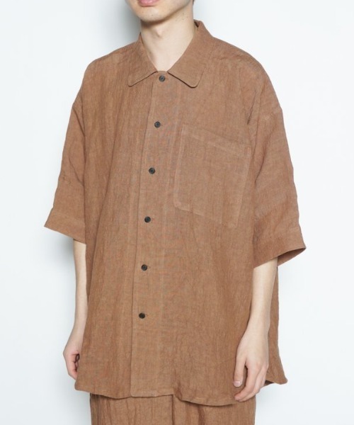 O project S/S Shirts M コットンリネン チェックシャツ O project S/S Shirts M コットンリネン チェックシャツ - メルカリ