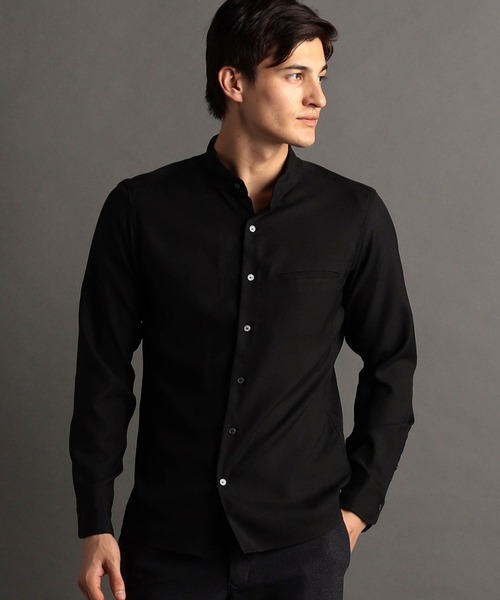 MONSIEUR NICOLE（ムッシュニコル） シャツ シャイニーツイル バンド