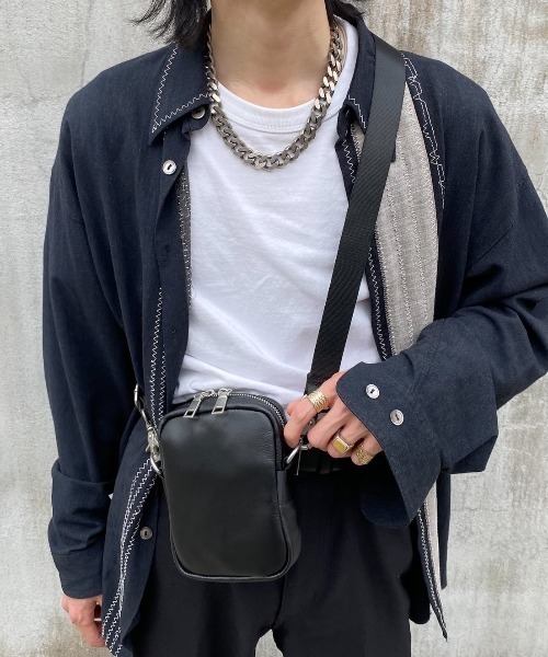 DEVICE+ ショルダーバッグ バッグ DEVICE＋ 本革 カウレザー