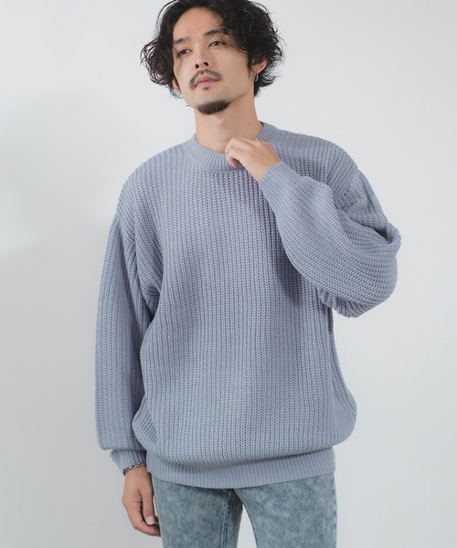 NULL（ファッション） セーター ニット 「NULL」畦編み クルー