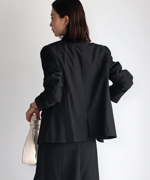 未使用RIRIYANO 洗えるスーツ　セットアップ　3点セット　黒　パンツ RIRIYANO（リリヤーノ） セットアップ 洗える3点セットスーツ