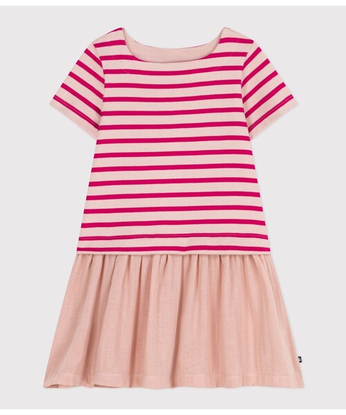 PETIT BATEAU（プチバトー） ワンピース マリニエール切替ワンピース 