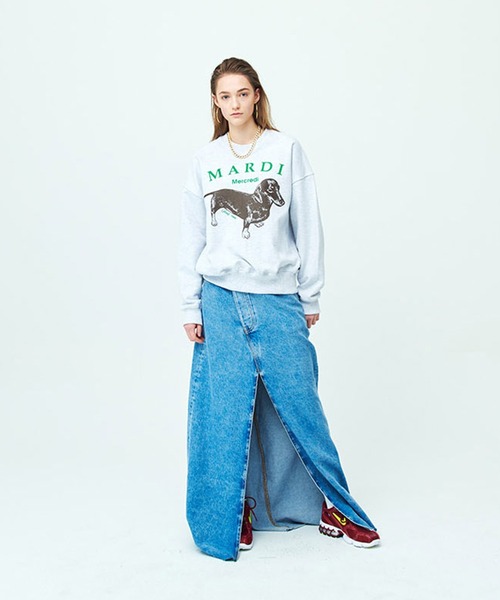 MARDI Mercredi DDANJI スウェットプルオーバー　ベージュ TSHIRT DDANJI_OATMEAL TAUPE - MARDI MERCREDI