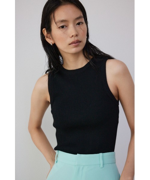 マディソンブルー ニット タンクトップ XS 美品 AZUL BY MOUSSY | パイルニットタンク (タンクトップ ) |SHEL