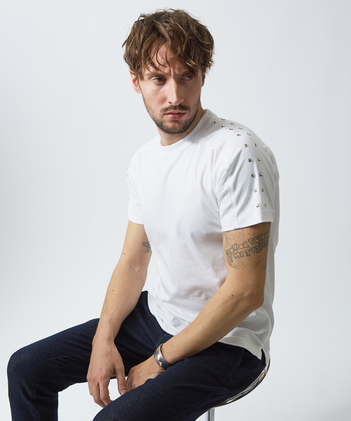 5351 POUR LES HOMMES tシャツ スタッズ Tシャツ メンズ