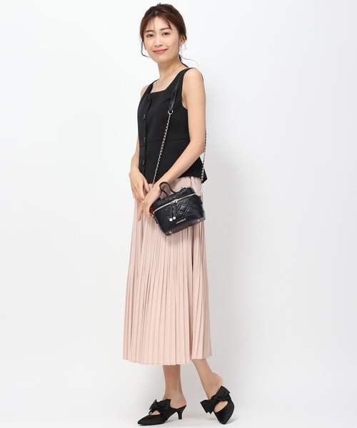 MISCH MASCH ワンピース 2024春夏新作ビスチェジレ×プリーツ