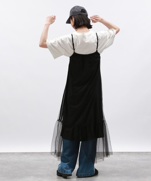 LAKOLE ワンピース サイドラインチュールワンピース / 129235