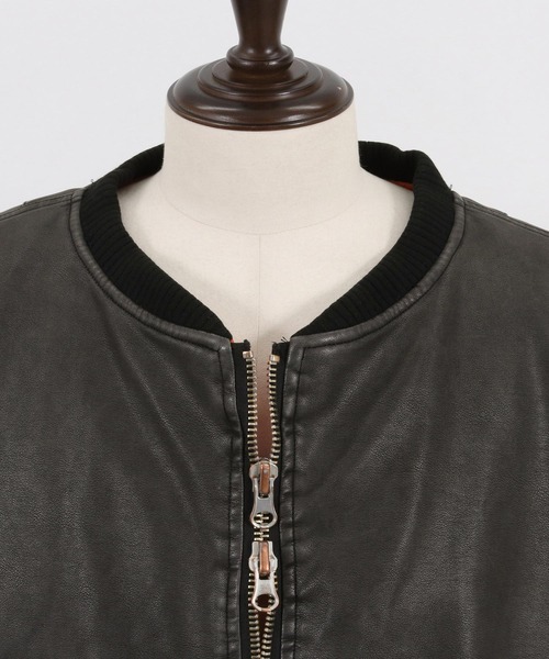 CAMBIO ma1 ma-1 mj10088-Washable Synthetic Leather Padded