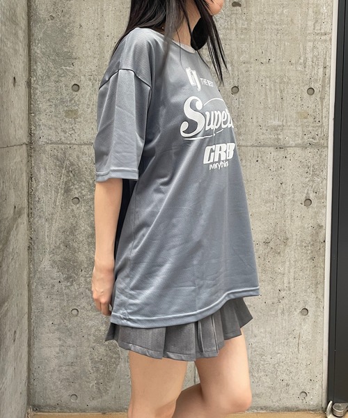tシャツ W MESH TEE レディース Roger&Raw tシャツ メッシュユニフォーム風Tシャツ レディース