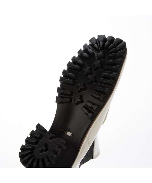 D'ICI（ディッシィ） ブーツ ワイドスクエアトゥタンクソールショート