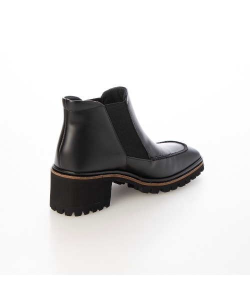 ディッシー（D’ICI）/ワイドスクエアトゥタンクソールショートブーツ D'ICI（ディッシィ） ブーツ ワイドスクエアトゥタンクソールショート