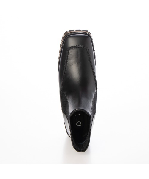 D'ICI（ディッシィ） ブーツ ワイドスクエアトゥタンクソールショート