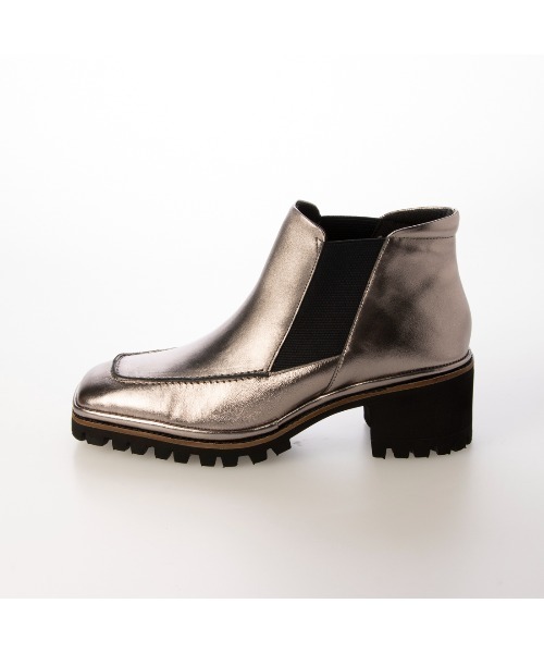 D'ICI（ディッシィ） ブーツ ワイドスクエアトゥタンクソールショート