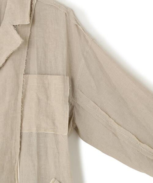 トレンチコート コート VOLTAGE CONTROL FILTER/ヴォルテージコントロールフィルター/Linen tielocken Coatの画像