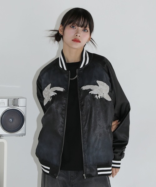 Don Ed Hardy スカジャン L Ed Hardy スカジャン EdHardy ラブキル メンズ レディース
