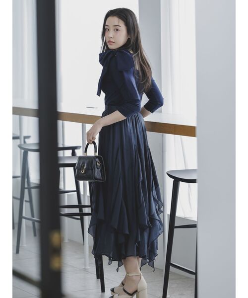ドレープトップス　プリスティン SLY | FRONT HOOK RIB トップス (ニット ) |SHEL'TTER WEBSTORE