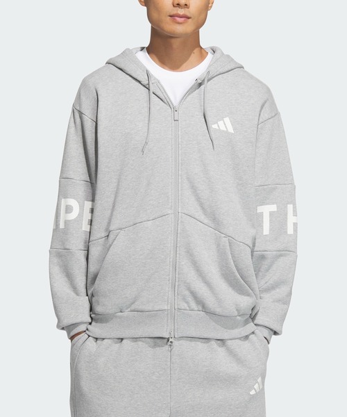 新品 【adidas Originals】ルーズフィット フルジップパーカー◆L adidas（アディダス） スポーツウェア メンズ ワーディング ルーズ