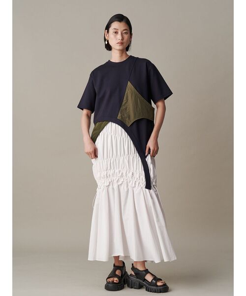 UN3D.（アンスリード） スカート WAVE GATHER SK / ウェーブギャザー