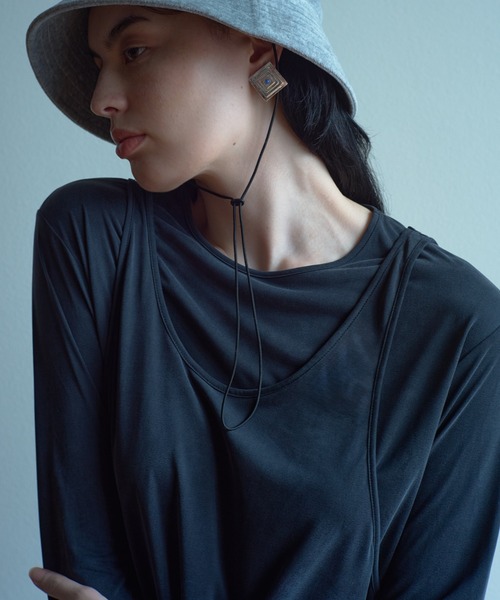tシャツ 「IRIS 47」velvety long tops/ベルベティ ロング トップス レディース IRIS47 tシャツ 「IRIS 47」velvety long tops/ベルベティ