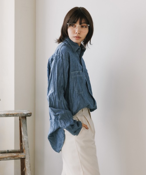 orSlow（オアスロウ） シャツ RELAX FIT CHAMBRAY WORK SHIRT ワーク