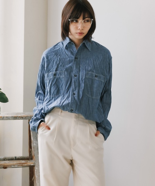 orSlow（オアスロウ） シャツ RELAX FIT CHAMBRAY WORK SHIRT ワーク