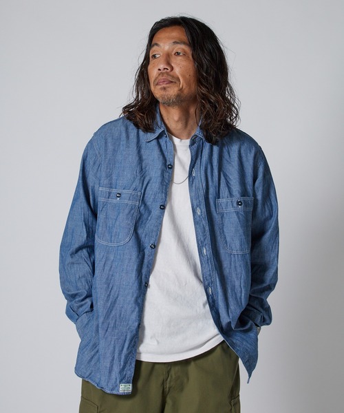 orSlow（オアスロウ） シャツ RELAX FIT CHAMBRAY WORK SHIRT ワーク