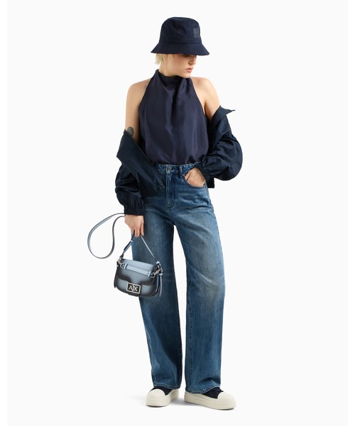 Armani Exchange A|X 3wayバッグ デニム ブルー ARMANI EXCHANGE 並行輸入 アルマーニ リュックサック アルマーニ