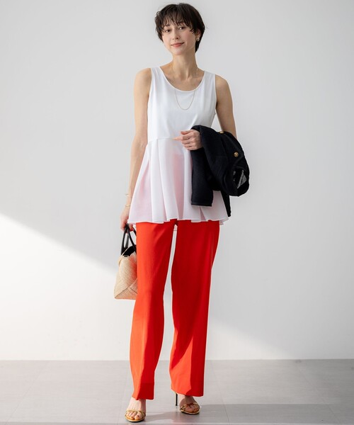 23区（ニジュウサンク） タンクトップ ノースリーブ 「洗える