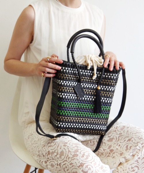 かごバッグ カゴバッグ WOVEN (ウーヴン) /プティショルダー