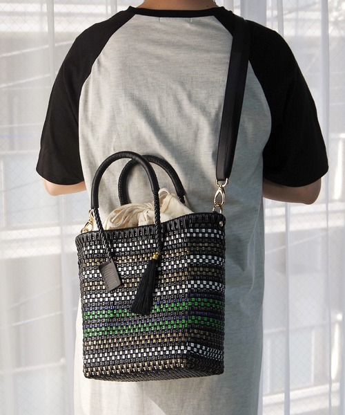 かごバッグ カゴバッグ WOVEN (ウーヴン) /プティショルダー