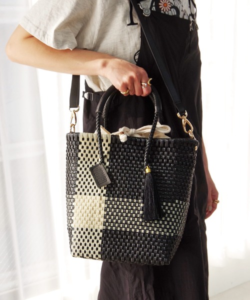 かごバッグ カゴバッグ WOVEN (ウーヴン) /プティショルダー