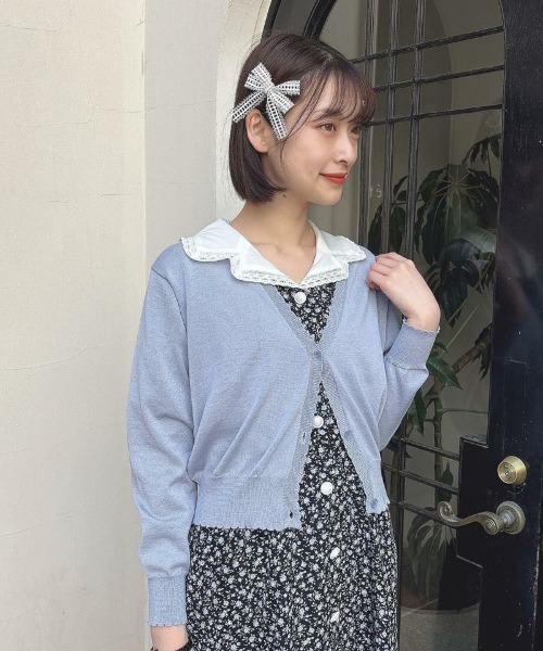 F i.n.t（フィント） カーディガン 洗濯機洗い可UVカットシアー